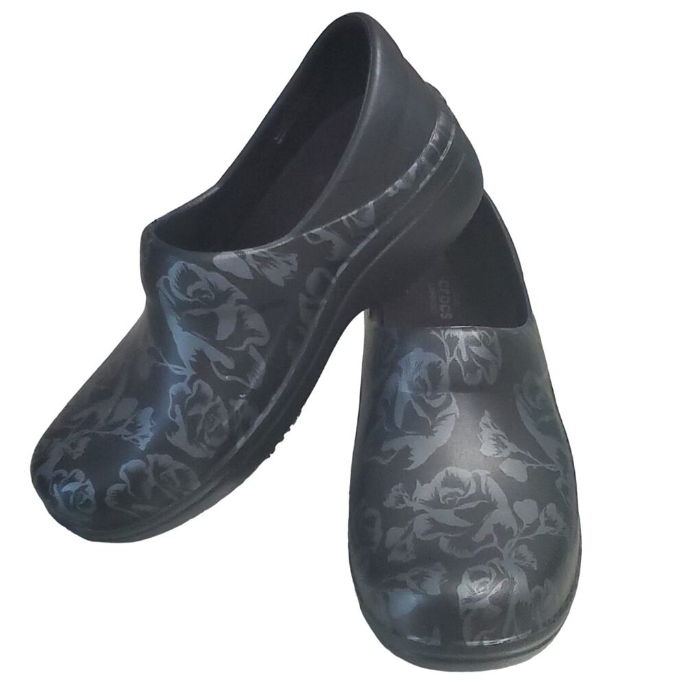 Crocs Neria Pro Rose Pattern, Size 7